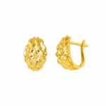 14 Carat Gold Sparkle Earrings