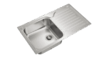 Teka Inset stainless steel sink with one bowl and one drainer|Classic 1B 1D