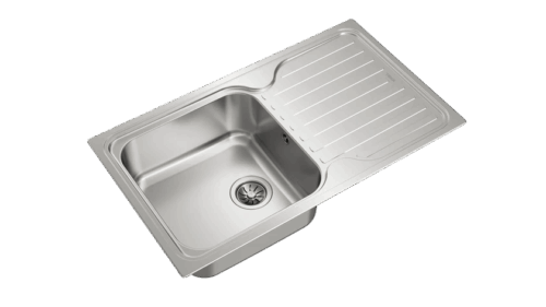 Teka Inset stainless steel sink with one bowl and one drainer|Classic 1B 1D