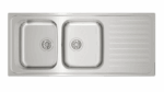 Teka Inset stainless steel sink with two bowls and one drainer|Classic 2B 1D