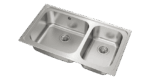 Teka Inset Stainless Steel Sink with two bowls|Classic 2B 86