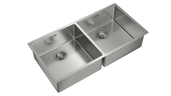 Teka Undermount stainless steel sink with two bowls|Be Linea RS15 2B 860