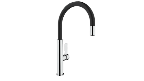 Teka Single Lever Kitchen Tap with aerator integrated in spout|FOT 995 Black
