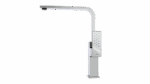 Teka Single Lever Kitchen Tap with slim swivel high spout and cube body|Brooklyn BKY 915