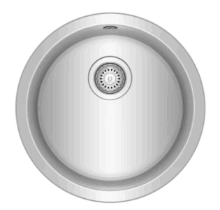 Teka 2-in-1 installation stainless steel sink with matt finish|Starbright 45 E-XN 1B RND