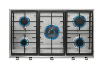 Teka Gas hob with 5 high efficiency burners and cast iron grills in 90 cm of natural gas|EX 90.1 5G AI AL DR CI