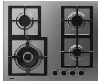Teka Butane and natural gas hob with frontal control knobs and 4 burners|EFX 60.1 4G AI AL DR CI