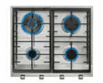 Teka Built-in Gas Stainless Steel Hob with frontal control knobs of butane and natural gas in 58 cm|EX 60.1 4G AI AL DR CI